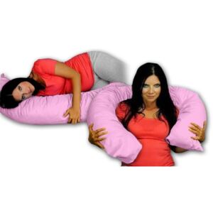 Be MaaMaa Kojící polštář - relaxační poduška Relax Deluxe - růžová