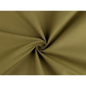 Bavlněná látka jednobarevná - 59 (80) zelená khaki stř. Stoklasa
