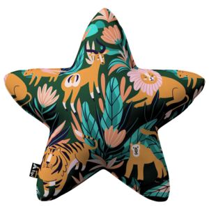 Yellow Tipi Polštář Lucky Star, zielony, 52x15x52cm, Magic Collection, 500-42