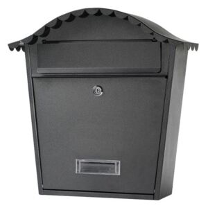 Poštovní schránka 65.250 černá matná, 370 x 360 x hloubka 135 mm