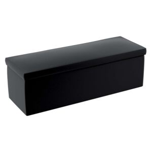 Yellow Tipi Čalouněný úložný sedací box, tmavě černá, 90 × 40 × 40 cm, Posh Velvet, 704-17