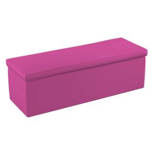Yellow Tipi Čalouněný úložný sedací box, fuchsie, 90 × 40 × 40 cm, Lollipop, 705-23