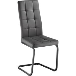 Casarredo Jídelní čalouněná židle GOTHAM šedá/černá