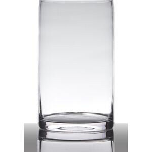 Skleněná váza Hakbijl Glass čirá 25x15cm