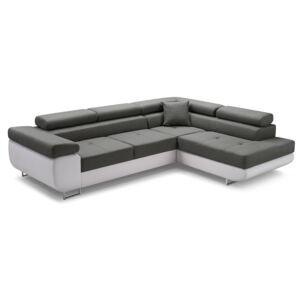 Rohová rozkládací sedačka ALFA, 273x90x203, sioux 1115/lux 6, pravý roh