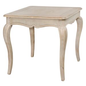Béžový příruční stolek z březového dřeva Livin Hill Venezia