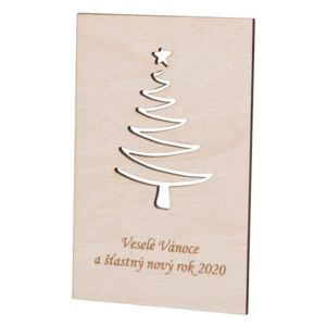 Foglio Dřevěné vánoční přání - stromeček