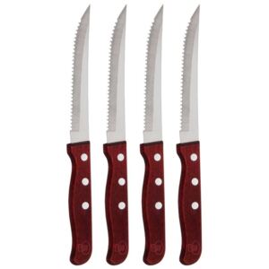 BLAUMANN Nůž steakový nerez / dřevo 4 ks BL-5013