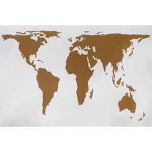Samolepicí korková mapa světa Doplňky: Mapa světa bez doplňků