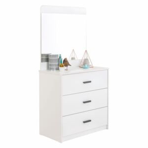 Komoda se zrcadlem Pure - bílá
