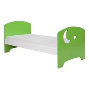 Dětská postel Sansare, Barva: zelená + bílá