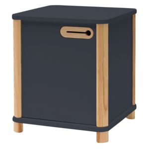 Ragaba Úložná skříňka/noční stolek Alres, 42x42x48 cm, grafitová/přírodní