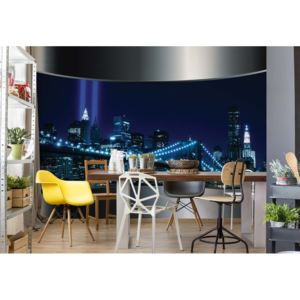 Fototapeta - New York Brooklyn Bridge City Skyline Vliesová tapeta - 250x104 cm