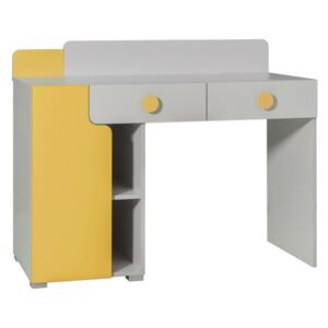PC stolek Timon TM03, Barva: světle šedá + žlutá