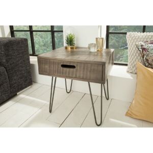 Noble Home Odkládací stolek Corpius, 45 cm, šedé mango