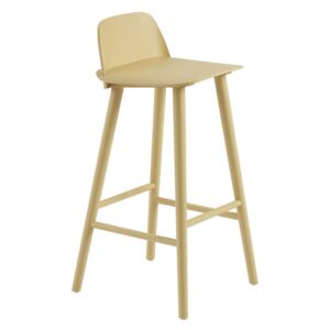 Muuto Barová stolička Nerd 75 cm, sand yellow