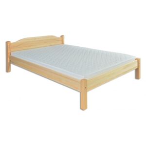 Drewmax Dřevěná postel 200x200 LK106 ořech
