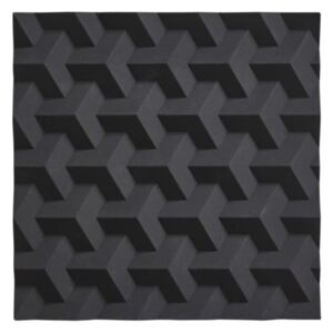Černá silikonová podložka pod horké nádoby Zone Origami Fold