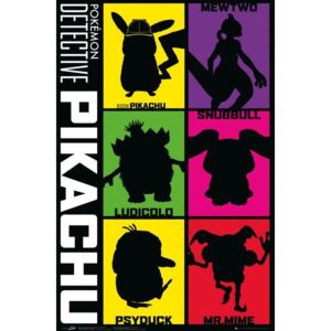 GB eye Plakát Detective Pikachu - Siluety