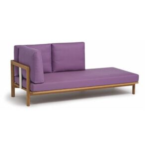 Weishaupl 2-místné sofa s lenoškou levostranné Newport, Weishaupl, 204x86x64 cm, teaková konstrukce, detaily - nerez