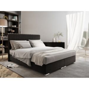 Elegantní manželská postel 160x200 ROKSANA - černá