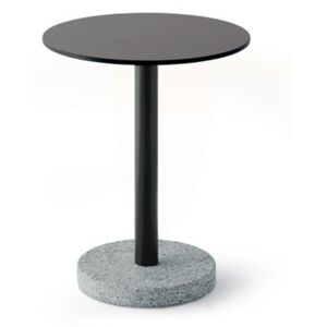Roda Kovový odkládací/boční stolek Bernardo, Roda, čtvercový 50x50x53 cm, ocelový rám barva dle vzorníku, HPL deska šedá (grey)