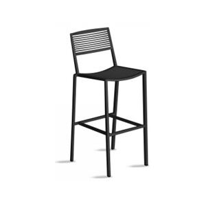 Fast Hliníková barová židle nízká Easy, Fast, 46x53x97 cm, lakovaný hliník barva metalicky šedá (metallic grey)