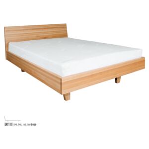 Drewmax Dřevěná postel 140x200 buk LK113 buk