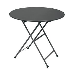 EMU Kovový skládací jídelní stolek Arc en Ciel, Emu, kulatý 80x74 cm, lakovaná ocel, barva dle vzorníku