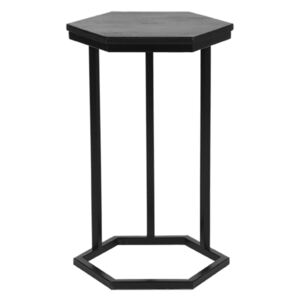 Černý mangový odkládací stolek LABEL51 Atyo, 62 cm