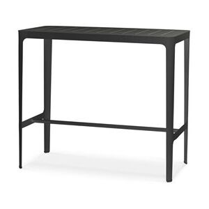 Cane-line Hliníkový barový stůl Cut, Cane-line, obdélníková 120x60x105 cm, bílá (white) barva