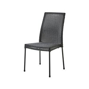 Cane-line Ratanová stohovatelná jídelní židle Newport, Cane-line, 46x60x92 cm, rám kov, výplet umělý ratan černý (black)