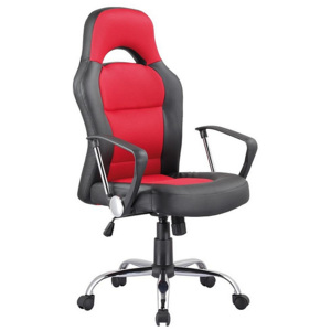 Kancelářská židle UPDATE, 116-126x63x50x49-59, černá/červená