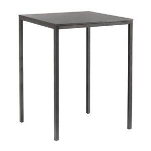 Manutti Hliníkový barový stůl Quarto, Manutti, čtvercový 75x75x110 cm, hliníkový rám, barva dle vzorníku, deska teak