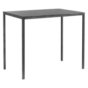 Manutti Hliníkový barový stůl Quarto, Manutti, obdélníkový 150x90x110 cm, hliníkový rám, barva dle vzorníku, deska teak
