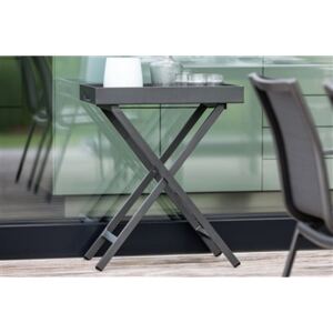 Stern Hliníkový skládací stolek s odnímatelným podnosem, Stern, 60x40x74 cm, bílý