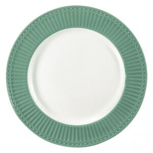 GreenGate Porcelánový jídelní talíř Alice Dusty Green ø 26,5cm