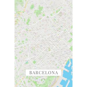 Mapa Barcelona color