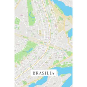 Mapa Brasilia color