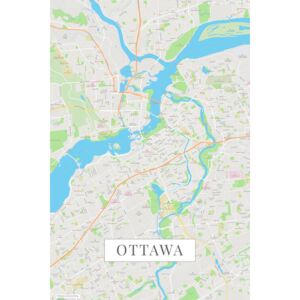 Mapa Ottawa color