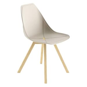 Designová židle X Chair Wood, béžová