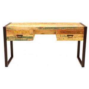 Psací stůl Retro 160x76x70 z recyklovaného mangového dřeva Old spice
