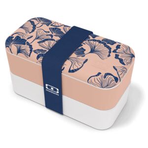 Svačinový box MonBento Original Graphic|Ginkgo MonBento (barva-ružová, modrá)
