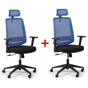 Kancelářská židle Rich 1+1 ZDARMA, modrá