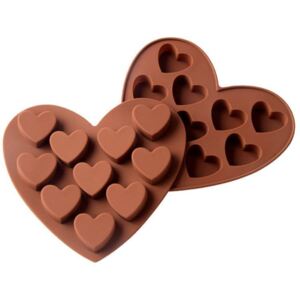 B2B Silikonová forma na čokoládu - srdce