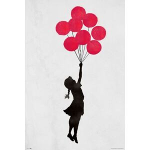 Plakát, Obraz - Banksy - Floating Girl, (61 x 91,5 cm)