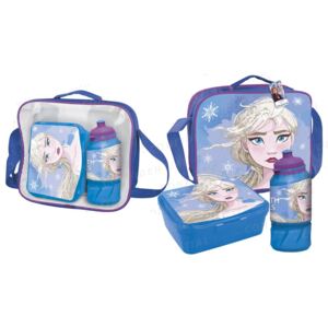 Box svačinový Frozen II|Ledové království 2: Elsa (taška,láhev na pití,krabička|23 x 16 x 8 cm) polyester PVC