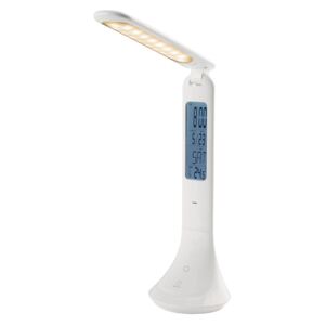 LIVARNOLUX® LED stolní lampa s hodinami (bílá)