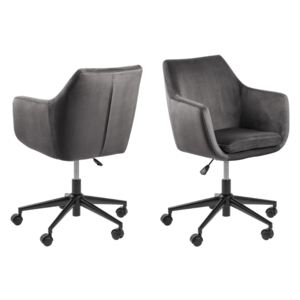 Designová kancelářská židle Norris tmavě šedá