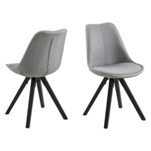 Designové židle Nascha světle šedá-černá